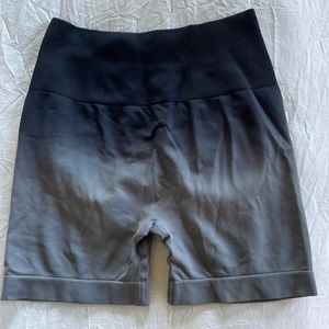 Pchee Bum Shorts, size small, black/gray ombré